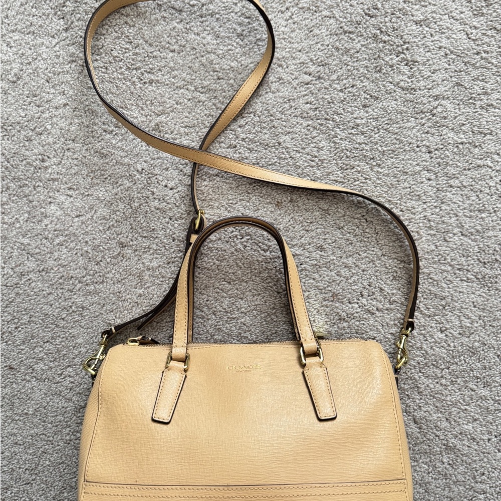 Coach Adjustable Crossbody Leather Handbag
